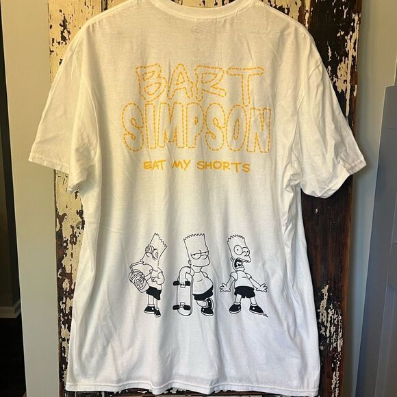 Retro The Simpsons Bart Simpson Eat My Shorts 20th Century Fox size XL T-shirt. - Picture 4 of 7
